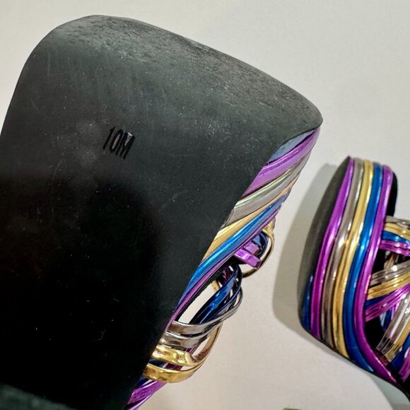 JEFFREY CAMPBELL Andrea Metallic Rainbow Disco Platform (RARE!) - Picture 14 of 16